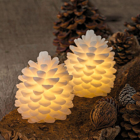 2 pk. Sirius Clara LED kogle 2 stk. hvid H10 cm