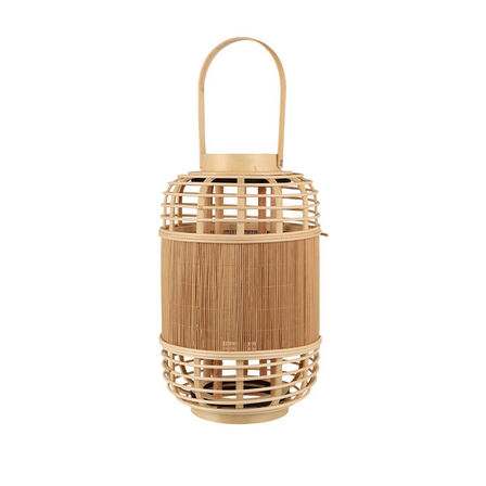 4 stk. Bambus lanterne H33 cm
