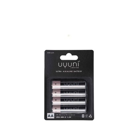 24 pk. Uyuni Lighting AA-batterier 4 stk.