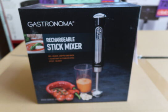 Gastronoma genopladelig stavblender med tilbehør