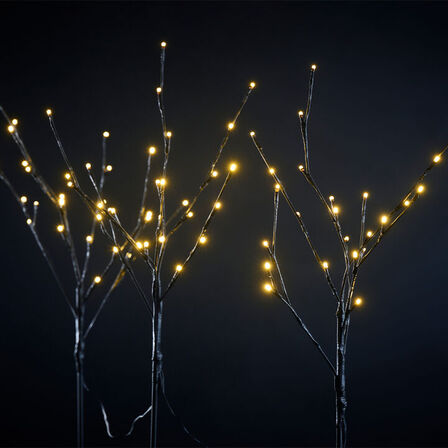 2 pk. Day lystræ 3 stk. med 24 LED H70 cm