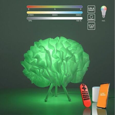 Paul neuhaus lola smart led/rgb bordlampe(ubrugt)