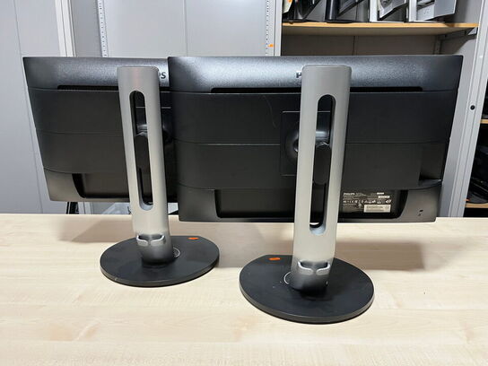 2 stk. 24" monitor, PHILIPS 241B7Q