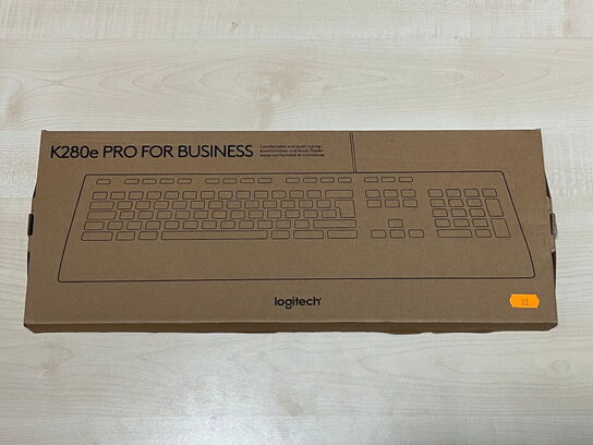 1 stk. tastatur, LOGITECH K280e Pro og 1 stk. rollermose