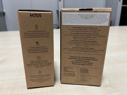 2 stk. mus, LOGITECH M705