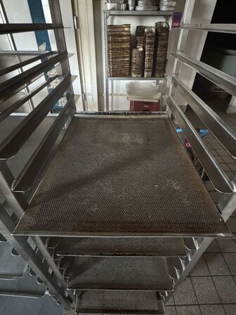 2 stk. Indstik vogne med bageplader