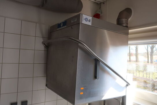 Hætteopvaskemaskine HOBART AMX-10 med vaskebord 