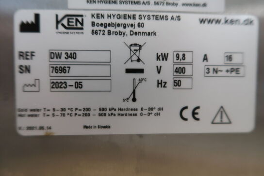 Opvaskemaskine KEN DW 340 (IKKE KOMPLET)