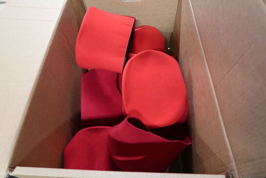 Div. Kasser med udklædningstøj, fodtøj m.m.