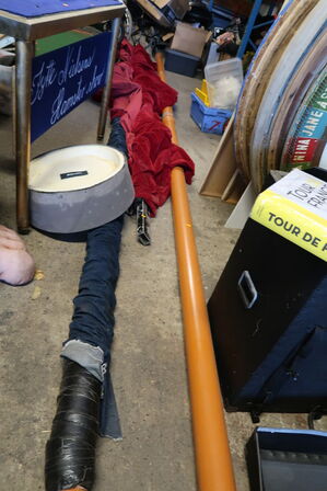 3 stk. stænger med forhæng