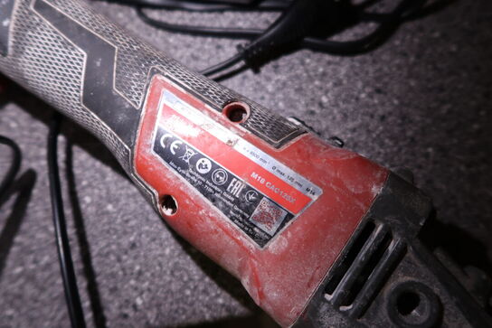 Akku vinkelsliber MILWAUKEE M18 CAG125X med batteri og lader