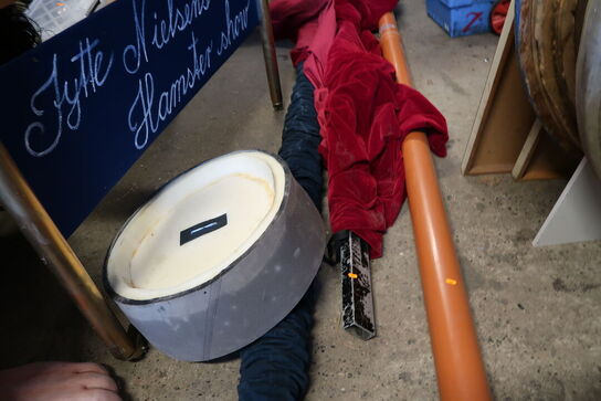 3 stk. stænger med forhæng