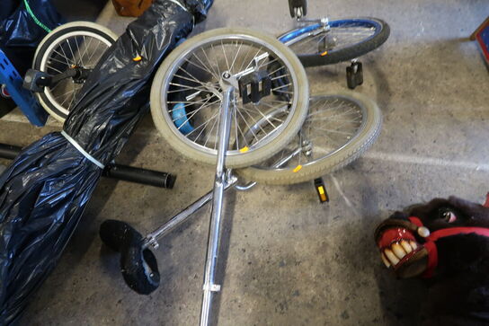 4 stk. 1 hjulet cykler