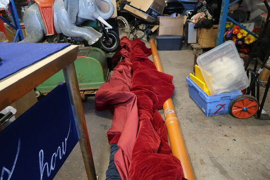 3 stk. stænger med forhæng