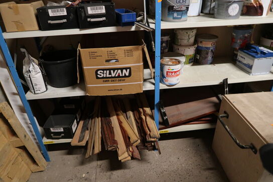 Indhold på lagerreoler (lagerreoler medfølger ikke)