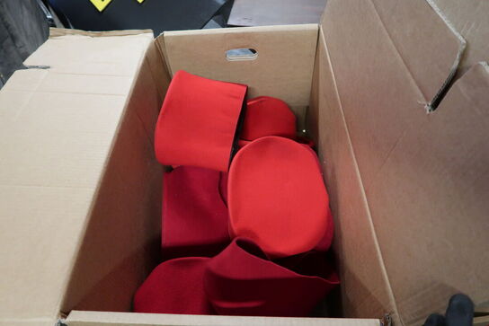 Div. Kasser med udklædningstøj, fodtøj m.m.