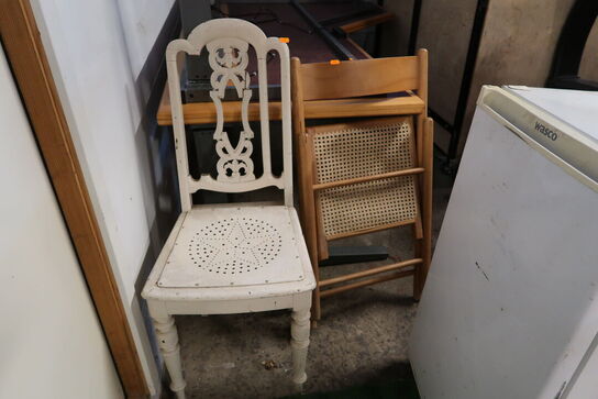 2 stk. stole samt fryseskab WASCO