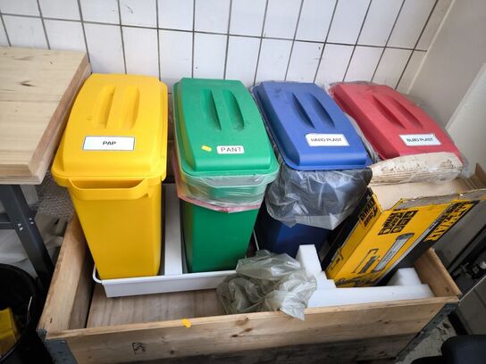 4 stk. affaldsspande