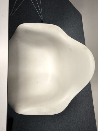 Bord med 6 stk. skalstole