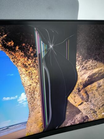 Skærm AGON 49" AG493UCX defekt (se billede)