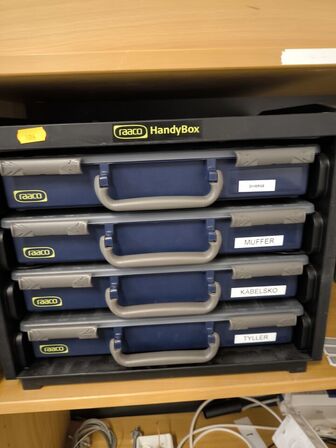 Sortimentskaseer med indhold