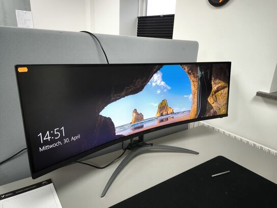 Skærm AGON 49" AG493UCX defekt (se billede)