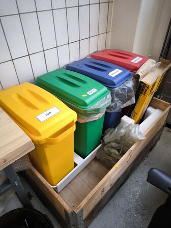 4 stk. affaldsspande