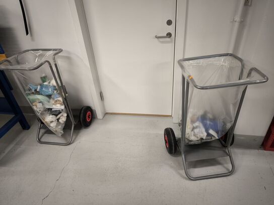 2 stk affaldsvogne