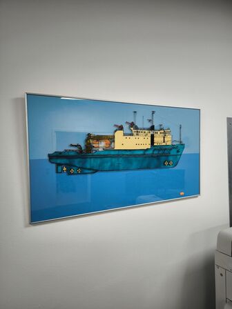 Billede udført i glas