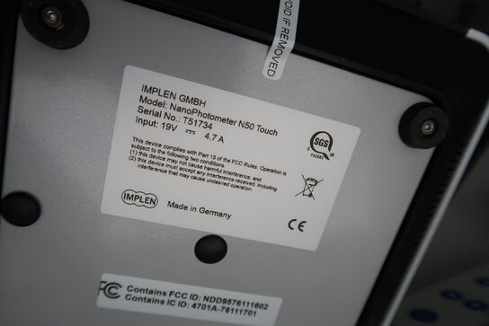 NanoPhotometer IMPLEN GMBH N50 Touch