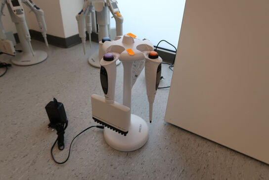 Stativ med 4 stk. pipetter SARTORIUS