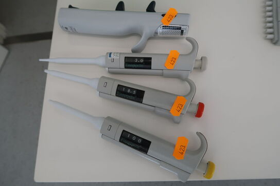4 stk. pipetter FINNPIPETTE m.fl.