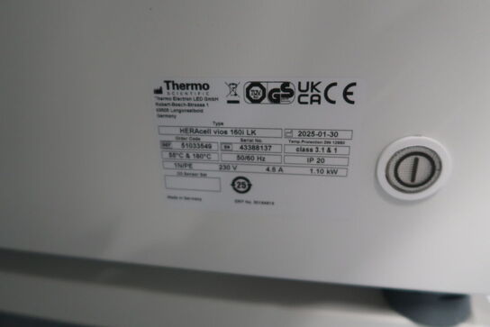 CO2 Incubator THERMO SCIENTIFIC HERACELL VIOS 160i