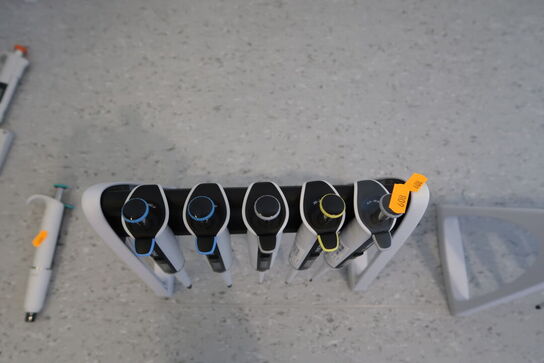 Stativ med 5 stk. pipetter SARTORIUS