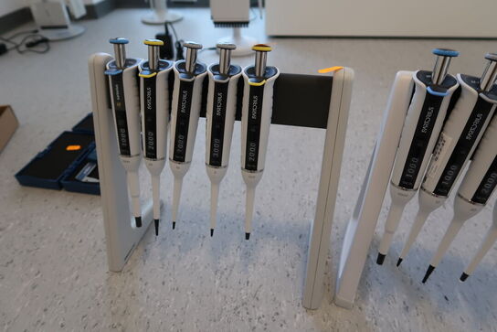 Stativ med 5 stk. pipetter SARTORIUS