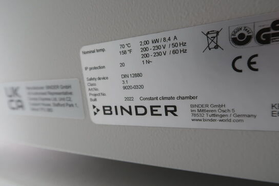 Humidity test chambers BINDER KBF 115