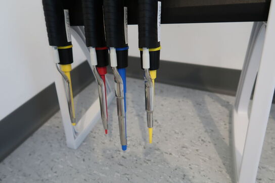 Stativ med 4 stk. pipetter VWR