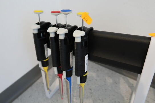 Stativ med 4 stk. pipetter VWR
