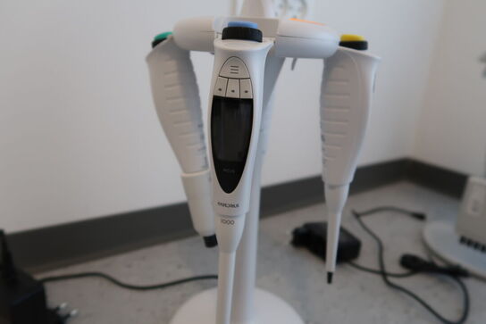 Stativ med 4 stk. pipetter SARTORIUS