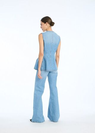 Flared Denim Top ROTATE BY BIRGER CHRISTENSEN Str.: 36