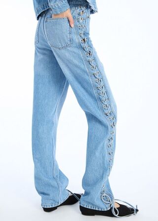 Twisted Lacing Jeans ROTATE BY BIRGER CHRISTENSEN Str.: 31