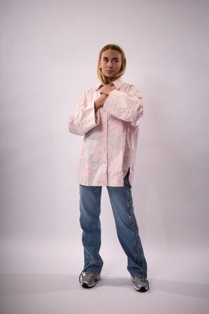 Flower Oversized Shirt ROTATE BY BIRGER CHRISTENSEN Str.: 34