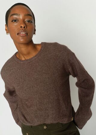 MMMape O-neck Knit MOS MOSH Str.: L