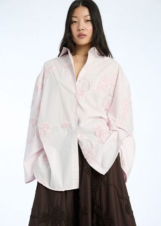 Flower Oversized Shirt ROTATE BY BIRGER CHRISTENSEN Str.: 34