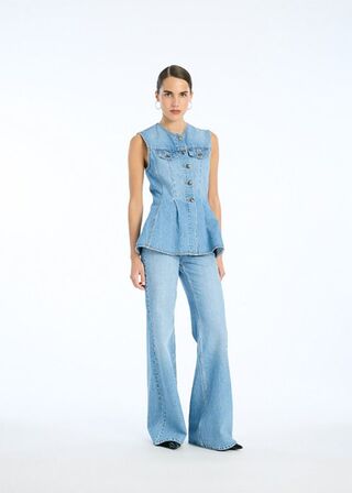Flared Denim Top ROTATE BY BIRGER CHRISTENSEN Str.: 36