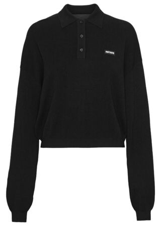 Slinky Knit Polo LS ROTATE BY BIRGER CHRISTENSEN Str.: L