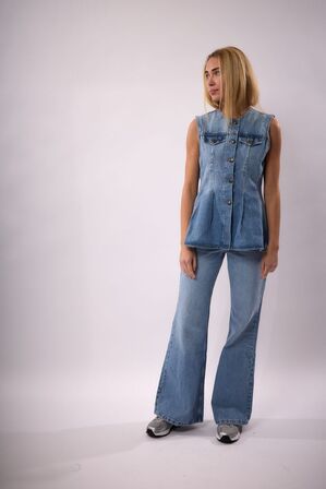 Flared Denim Top ROTATE BY BIRGER CHRISTENSEN Str.: 40