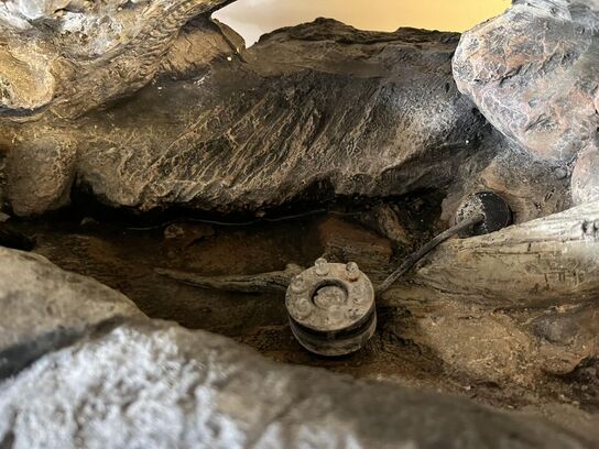 Terrassebrønd med LED