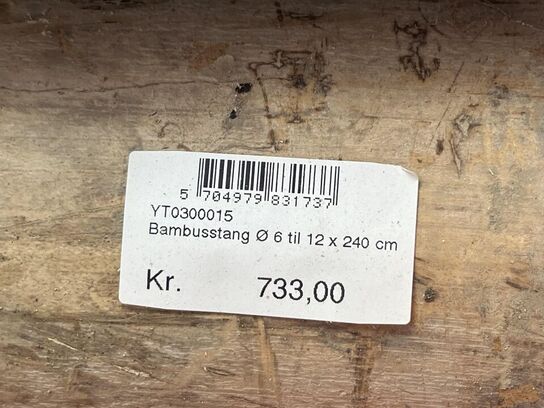 Parti bambusstænger