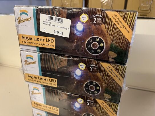 4 stk. Aqua light LED